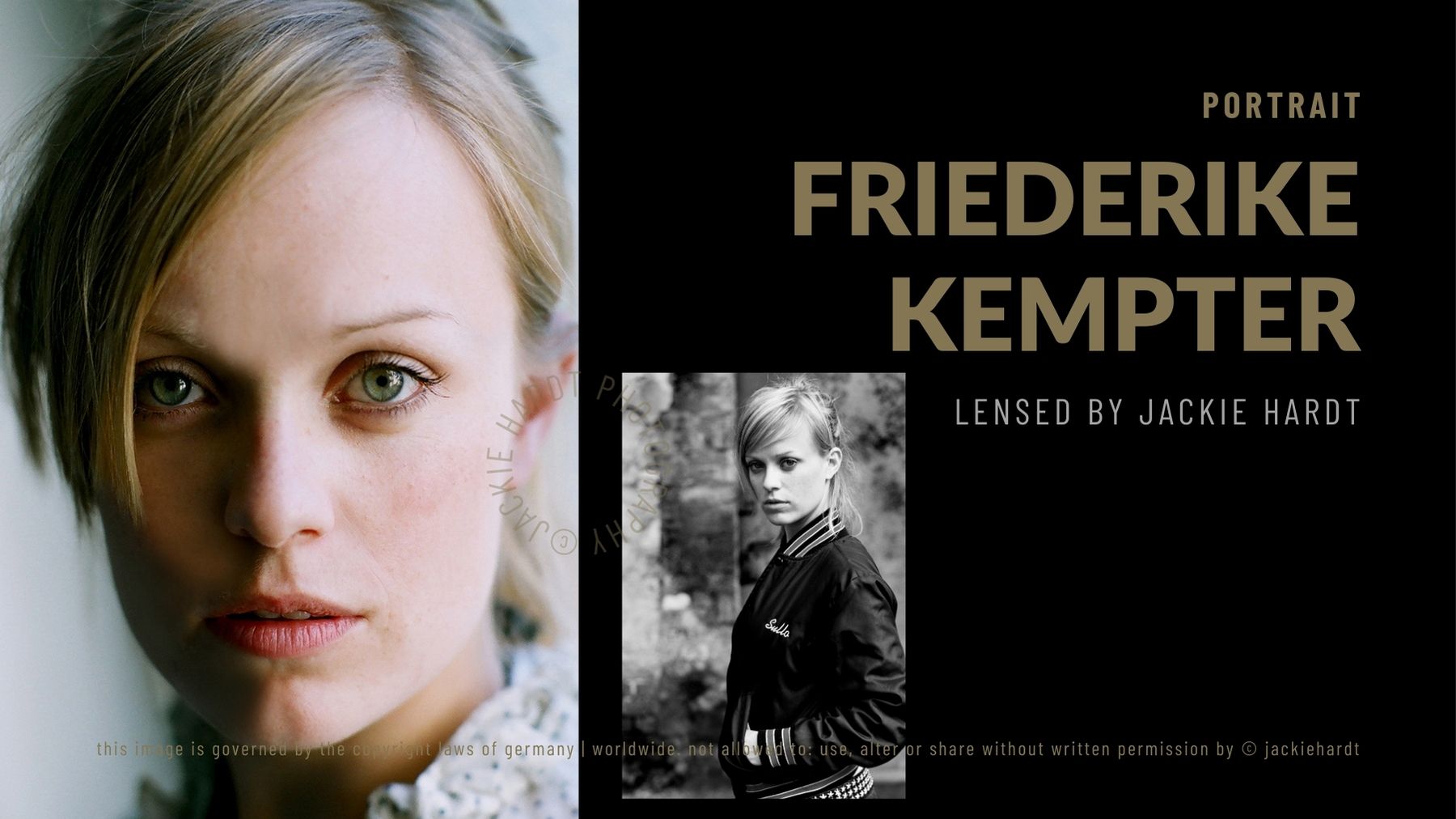 Friederike Kempter, Actress, Captured by Jackie Hardt